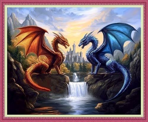 Cross Stitch Stamped Full Embroidery Kits DIY 11CT Cotton Thread Printed DIY Needlepoint Kits Craft Needlework Set Cross