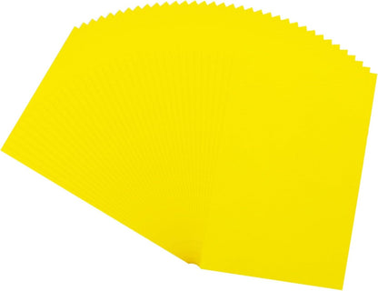 MECCANIXITY 100 Sheet Colored Vellum Paper 4" x 6", 100gsm Translucent Printable Vellum Sheets for Printing Wedding Invitations Inkjet Laser Printer, Yellow