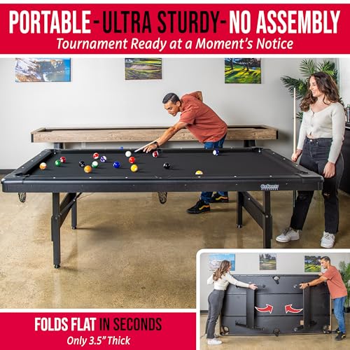 Full Size 8 ft x 4.2 ft Billiards Game Table