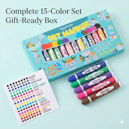 15 Colors Dot Markers (15 Count)