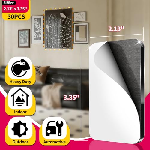 30 Pcs Large Strong Double Sided Adhesive Pads (30 Count)