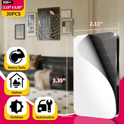 30 Pcs Large Strong Double Sided Adhesive Pads (30 Count)