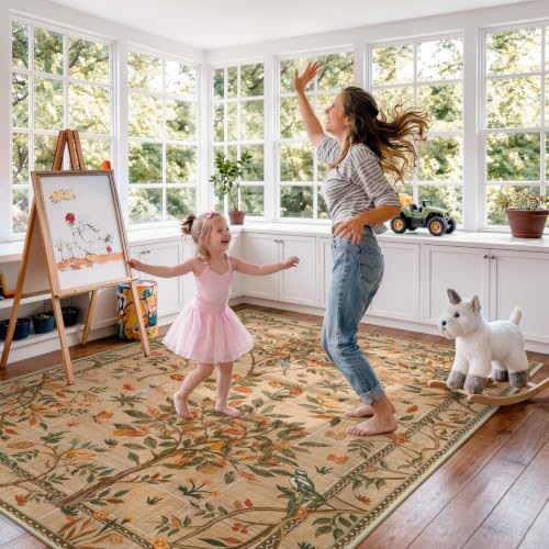 Machine Washable Area Rugs 5x7 (35 Sq Ft)