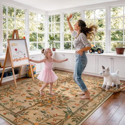 Machine Washable Area Rugs 5x7 (35 Sq Ft)