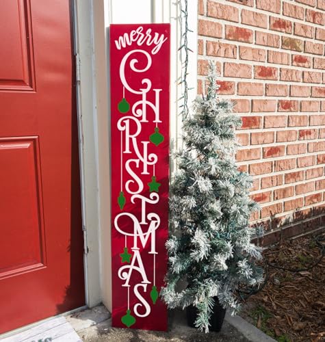 Large Christmas Stencils 35.4" Porch Sign Stencils Holiday Stencil (12 Count)