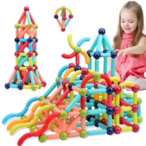 Magnetic Building Blocks for Toddlers (42 Count)