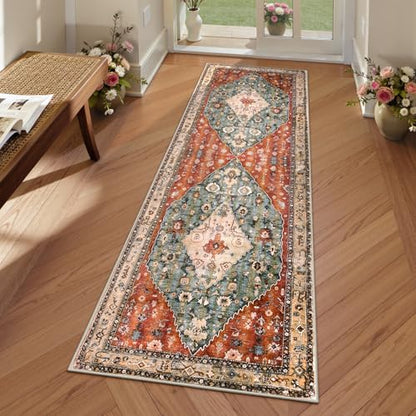 Boho Tribal 2x5 Kitchen Runner Rugs Non Skid Washable