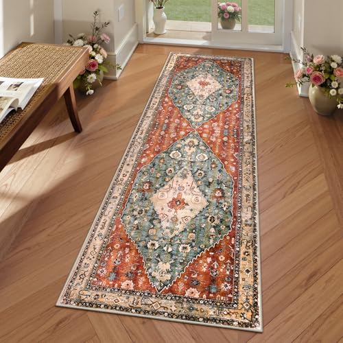 Boho Tribal 2x5 Kitchen Runner Rugs Non Skid Washable