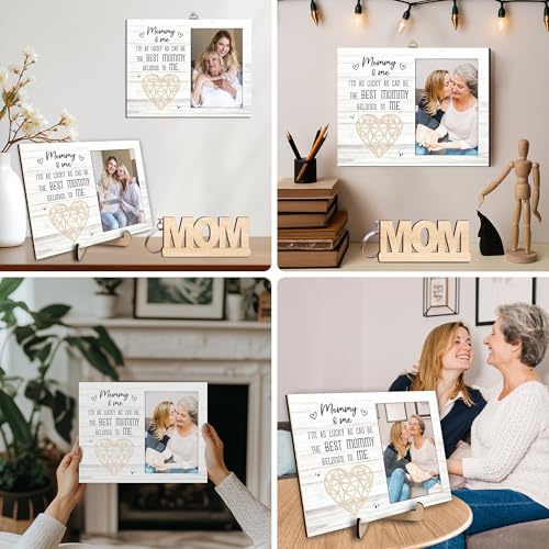 4x6 Covered Mommy and Me Picture Frame Portrait with Keychain