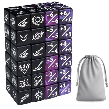 48 PCS MTG Dice Counters Set with Bulk Abilities Keywords Counters (48 Count)