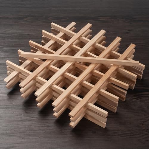 Wood Strips Slats Wooden Sticks for Crafts 1 (30 Count)