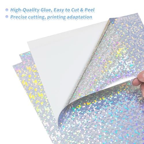 20 Sheets Printable Holographic Sticker Paper