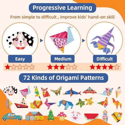 Origami Paper Kit for Kids (152 Count)