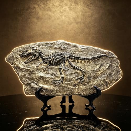 Resin Tyrannosaurus Rex Dinosaur Fossil Statue Model Simulated Skeleton Home Office Display Decorative Craft Box Decoration