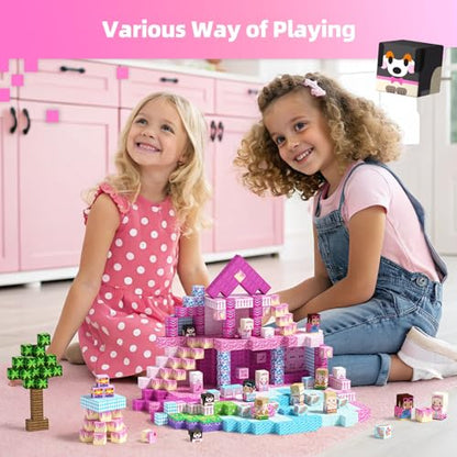 100PCS Magnetic Blocks Princess Building Toys for Girls 3+ (100 Count)