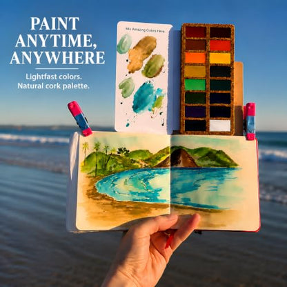 Viviva Travel Watercolor Paint Set
