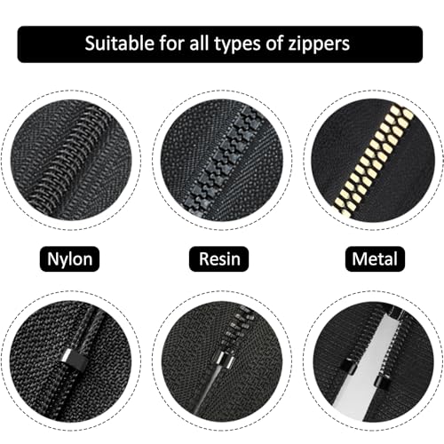 105 Pieces Zipper Repair Kit #3#5#8 with Install Plier for Repairing Coat (105 Count)