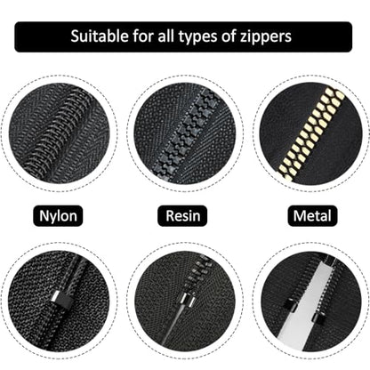 105 Pieces Zipper Repair Kit #3#5#8 with Install Plier for Repairing Coat (105 Count)