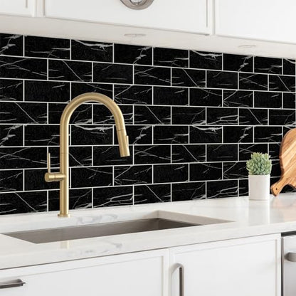100 Pieces Peel and Stick Backsplash for Kitchen (12.5 Sq Ft)