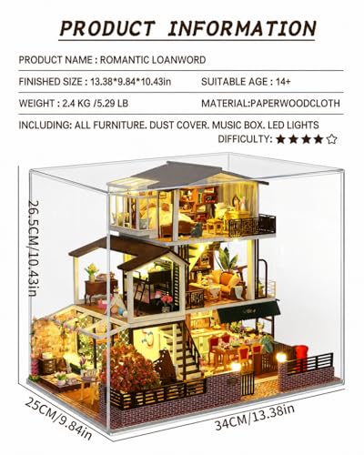 DIY Miniature House Kit for Adults