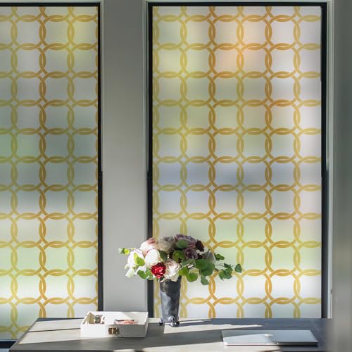 Celtic Knot Seamless Pattern Full Privacy Window Film 17.7'' x 78.7''