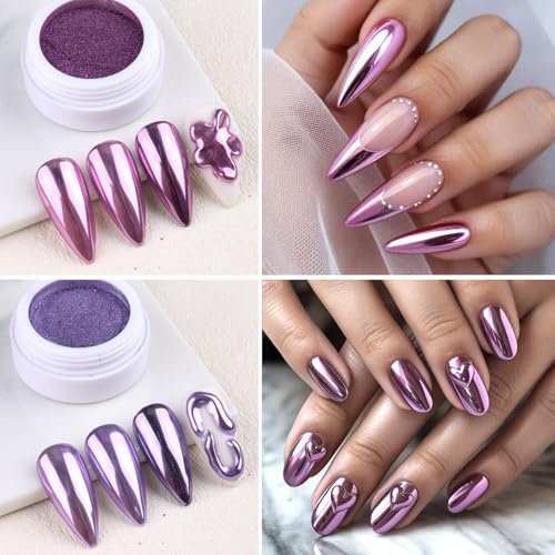 7 Colors Chrome Nail Powder (2.6 Ounce)
