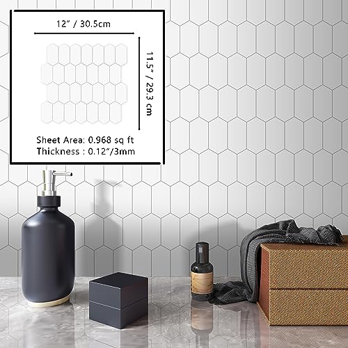 10 Sheet Peel and Stick Backsplash (9.68 Sq Ft)