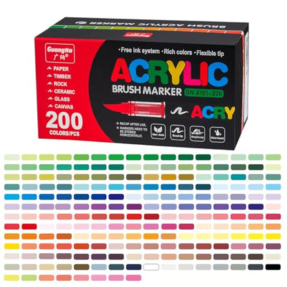 Acrylic Paint Markers (200 Count)