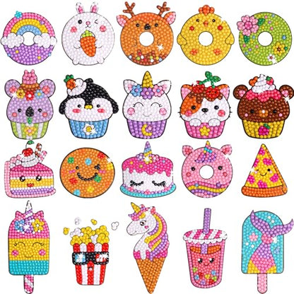 Girls Desserts Diamond Painting Kits for Kids (3.68 Ounce)