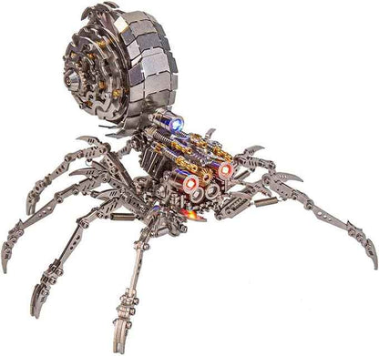 3D Metal Puzzle Mechanical Spider Model Kits, 203 Pieces 3D Stainless Steel Puzzle Jigsaw DIY Assembly Steampunk Metal Model Kits