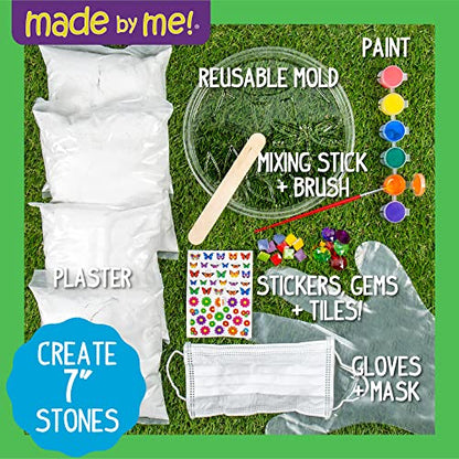 Mix & Mold Your Own & Make 4 DIY Personalized Stepping Stones