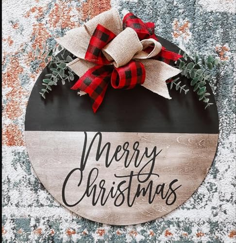 Merry Christmas Stencil Large Christmas Stencils for Crafts Reusable (6 Count)