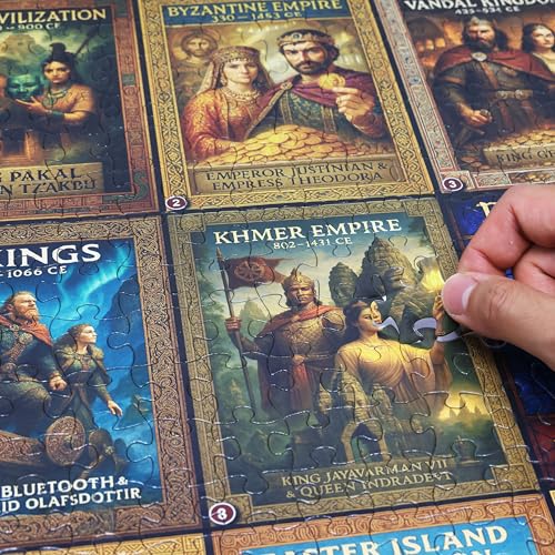 Colorful Post Classical Civilization 500 Pieces Large Format Jigsaw Puzzle