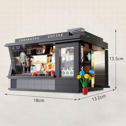 CaDA Master C66005W Japanese Coffee House Building Set,MOC Construction Coffee Shop Modular Buildings with Lights,768PCS City House Idea Collect Gift for Adults