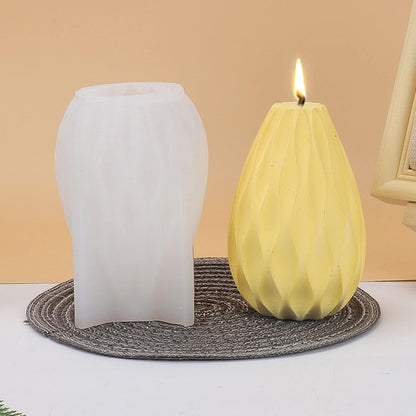 3D Geometric Cylindrical Candle Silicone Mold Fondant Chocolate Cake Candy Baking Mold Plaster Soap Epoxy Resin Clay Mould