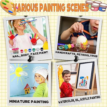 145 Pcs Mini Acrylic Paint Set for Kids (12.17 Fl Oz)
