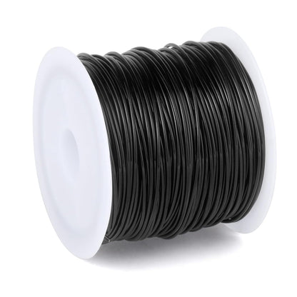 49FT Jewelry Wire 18 Gauge Tarnish-Resistant Copper Beading Wires Roll Bulk for DIY Crafts Jewelry Making, Black Wire