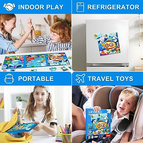 Magnetic Puzzles for Kids Ages 3 (48 Count)