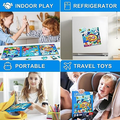 Magnetic Puzzles for Kids Ages 3 (48 Count)