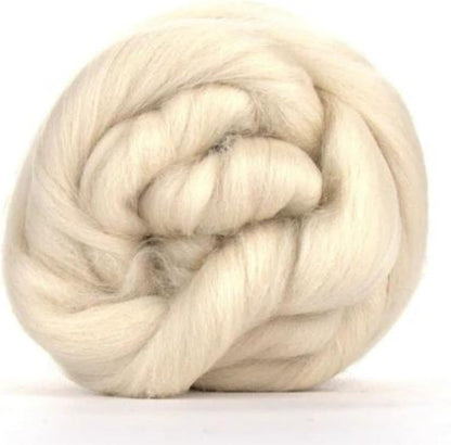 Revolution Fibers Merino Wool Combed Top | 1 lb Premium Wool Roving | 22 Micron, Best Merino Wool for Spinning, Tapestry, Needle Felting, Big Yarn Roving and Wall Hangings (Oyster)