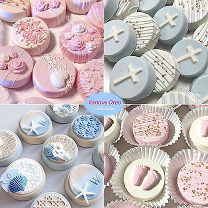 3 Pcs Round Chocolate Cookie Molds