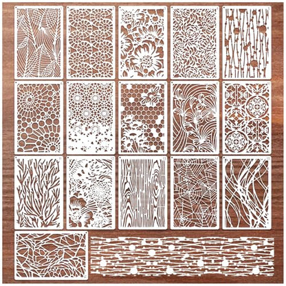 16 Pieces Stencils for Painting (16 Count)