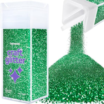Craft Glitter Shaker Emerald Green 130g Microfine (3.8 Ounce)