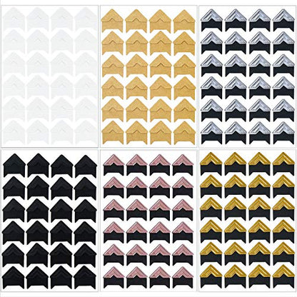 12 Sheets Photo Corner Stickers