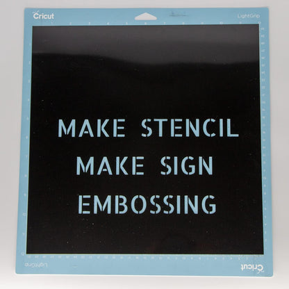 Opaque Black Plastic Sheets, 7.5mil (.0075") 12” X 12” Craft PET Film, PET Stencil Material, Glossy and Flexible Plastic Sheet for Crafts, Cricut, Silhouette Cameo, Sign Makers (10 Pack)