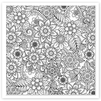 Abstract Flowers Geometric Flowers Silicone Texture Stamp Polymer Clay Molds DIY Clay Texture Tools for Clay Pottery Earring Jewelry Making Stamp Engraving Machines