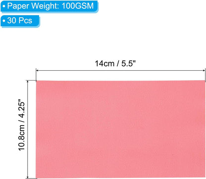 PATIKIL 30 Sheets Vellum Paper 4.25x5.5, Vellum Paper Printable Translucent Paper 100GSM Colored for Invitations Laser InkJet Printing Card Making Crafting Wedding Tracing, Red