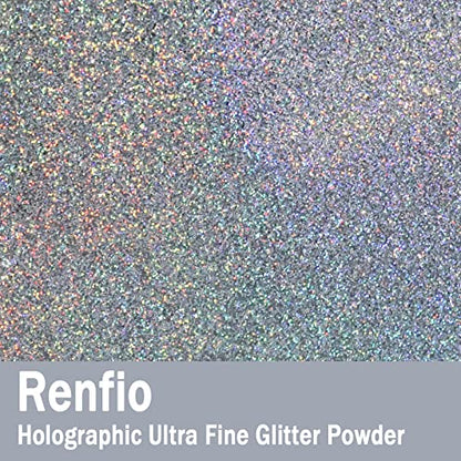 Holographic Ultra Fine Silver Glitter Powder Metallic Resin Glitter