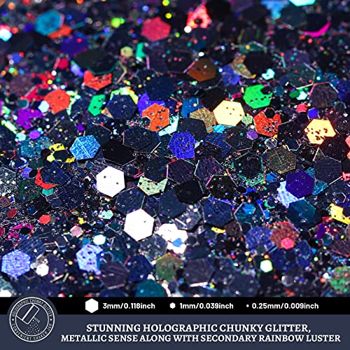 Black Glitter (5.64 Ounce)