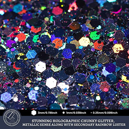 Black Glitter (5.64 Ounce)